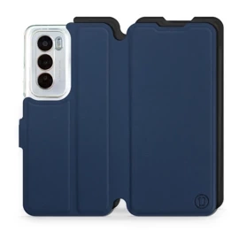 Hülle für OPPO Reno 12 Pro 5G - Farbe Marine mit Schwarz