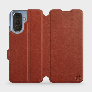 Hülle für Huawei Nova Y70 - Farbe Brown&Orange