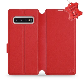 Hülle für Samsung Galaxy S10 Plus - Farbe Red Leather