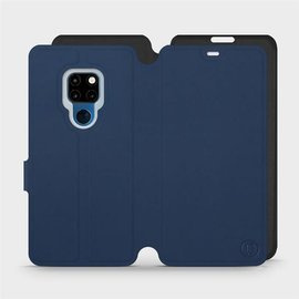 Hülle für Huawei Mate 20 - Farbe Marine mit Schwarz