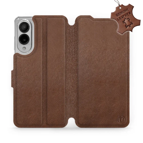 Hülle für Samsung Galaxy S25 Edge - Farbe Brown Leather