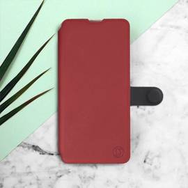 Hülle für Samsung Galaxy M33 5G - Farbe Dunkelrot mit Schwarz