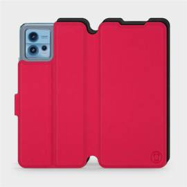 Hülle für Motorola Moto G72 - Farbe Rot mit Schwarz