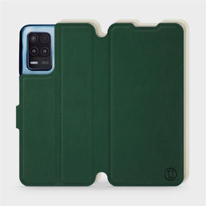 Hülle für Realme 8 5G - Farbe Grün mit Platin