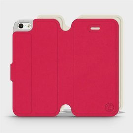 Hülle für Apple iPhone 5s - Farbe Rot mit Platin