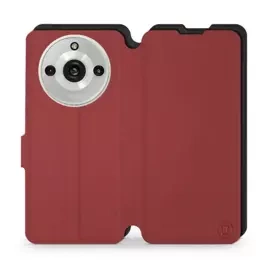 Hülle für Realme 11 Pro Plus - Farbe Dunkelrot mit Schwarz