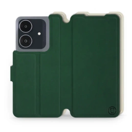Hülle für Realme Note 60 - Farbe Grün mit Platin