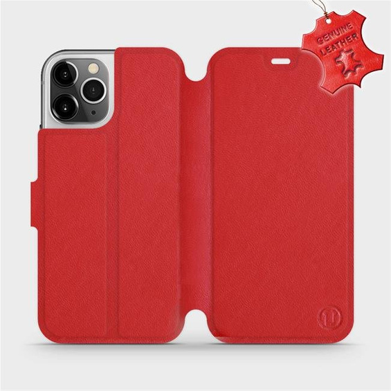 Hülle für Apple iPhone 12 Pro - Farbe Red Leather