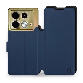 Hülle für Infinix Note 40 - Farbe Marine mit Schwarz