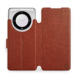Hülle für Huawei Honor Magic5 Lite 5G - Farbe Brown&Orange