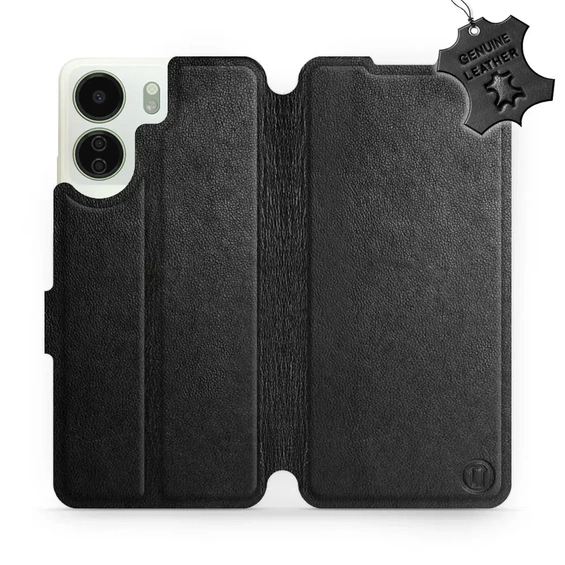 Hülle für Xiaomi Redmi 13C - Farbe Black Leather