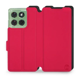 Hülle für Motorola Edge 60 - Farbe Rot mit Schwarz