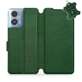 Hülle für Motorola Moto G24 - Farbe Green Leather