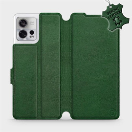 Hülle für Motorola Edge 30 Fusion - Farbe Green Leather