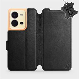 Hülle für Vivo X80 Lite - Farbe Black Leather