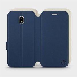 Hülle für Samsung Galaxy J5 2017 - Farbe Marineblau mit Platin