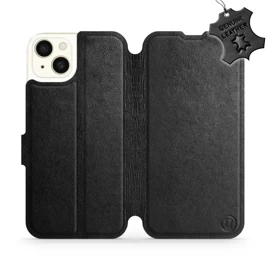 Hülle für Apple iPhone 15 Plus - Farbe Black Leather