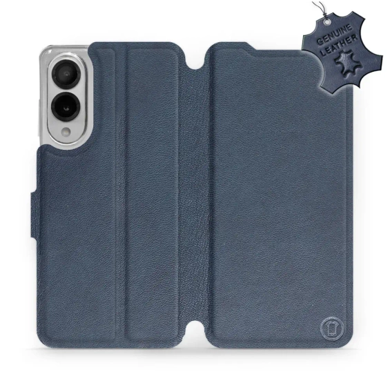 Hülle für Samsung Galaxy S25 Edge - Farbe Blue Leather
