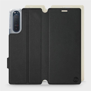 Hülle für Sony Xperia 5 II - Farbe Schwarz mit Platin