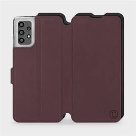Hülle für Samsung Galaxy A32 4G - Farbe Burgund mit Schwarz