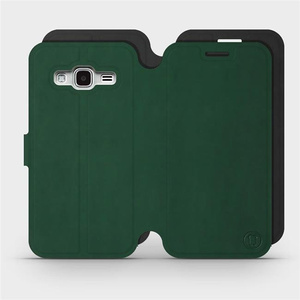 Hülle für Samsung Galaxy J3 2016 - Farbe Grün mit Schwarz