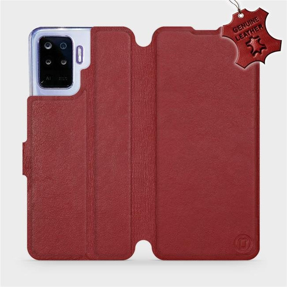 Hülle für OPPO Reno 5 Lite - Farbe Dark Red Leather