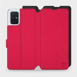 Hülle für Samsung Galaxy A71 - Farbe Rot mit Schwarz