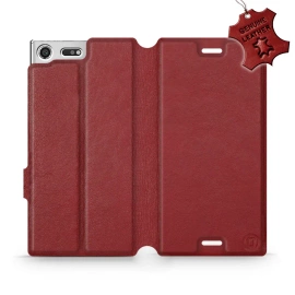 Hülle für Sony Xperia XZ Premium - Farbe Dark Red Leather