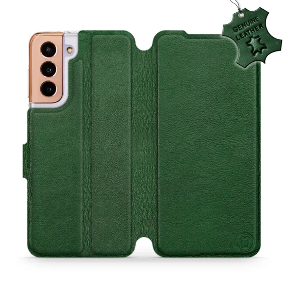 Hülle für Samsung Galaxy S21 - Farbe Green Leather
