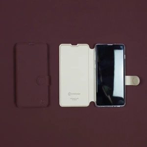 Hülle für Huawei Honor 400 Lite - Farbe Burgund mit Platin