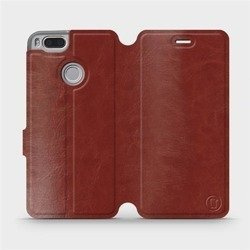 Hülle für Xiaomi Mi A1 - Farbe Brown&Orange