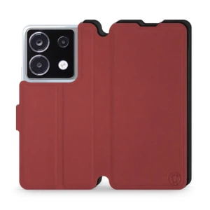 Hülle für Xiaomi POCO X6 - Farbe Dunkelrot mit Schwarz