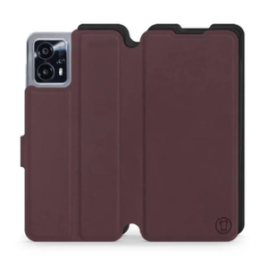 Hülle für Motorola Moto G13 - Farbe Burgund mit Schwarz