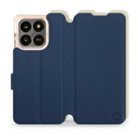 Hülle für Huawei Honor 400 Smart - Farbe Marineblau mit Platin