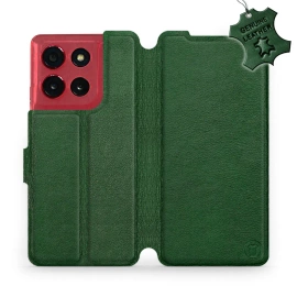 Hülle für Motorola Moto G86 Power 5G - Farbe Green Leather
