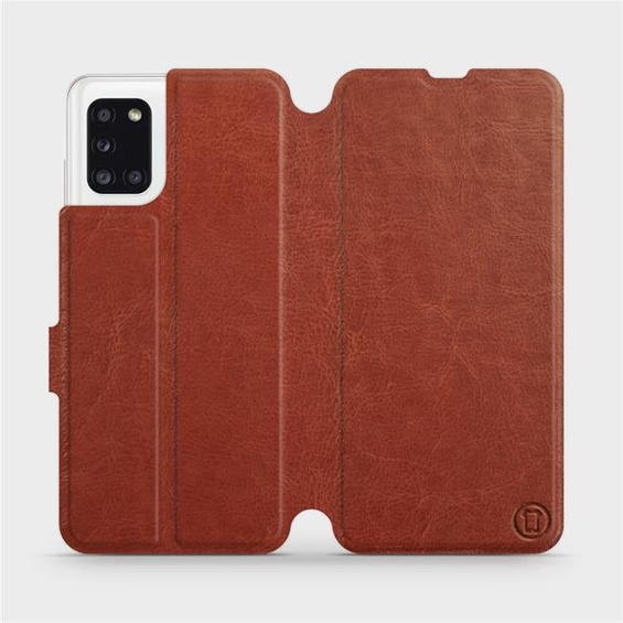 Hülle für Samsung Galaxy A31 - Farbe Brown&Orange