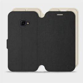 Hülle für Samsung Galaxy Xcover 4 - Farbe Schwarz mit Platin