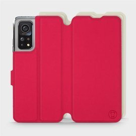 Hülle für Xiaomi Mi 10T - Farbe Rot mit Platin