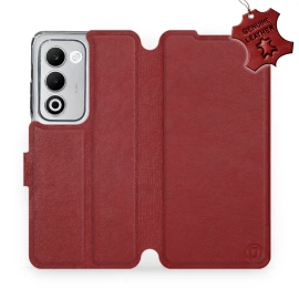 Hülle für OPPO A5 5G - Farbe Dark Red Leather