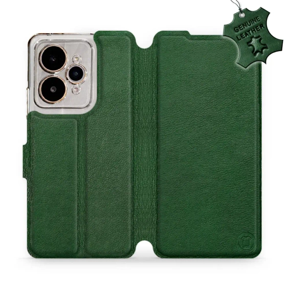 Hülle für Realme 15 5G - Farbe Green Leather