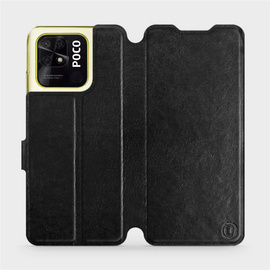 Hülle für Xiaomi POCO C40 - Farbe Black&Orange