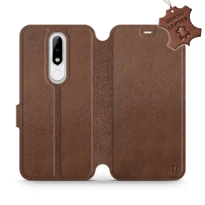 Hülle für Nokia 5.1 Plus - Farbe Brown Leather