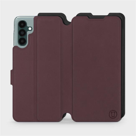 Hülle für Samsung Galaxy A04S - Farbe Burgund mit Schwarz