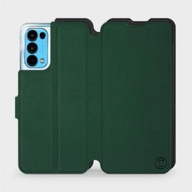 Hülle für OPPO RENO 5 5G - Farbe Grün mit Schwarz