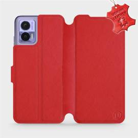 Hülle für Motorola Edge 30 Neo - Farbe Red Leather