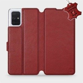 Hülle für Samsung Galaxy A71 - Farbe Dark Red Leather