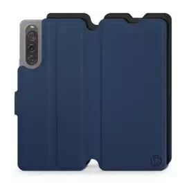 Hülle für Sony Xperia 10 V - Farbe Marine mit Schwarz