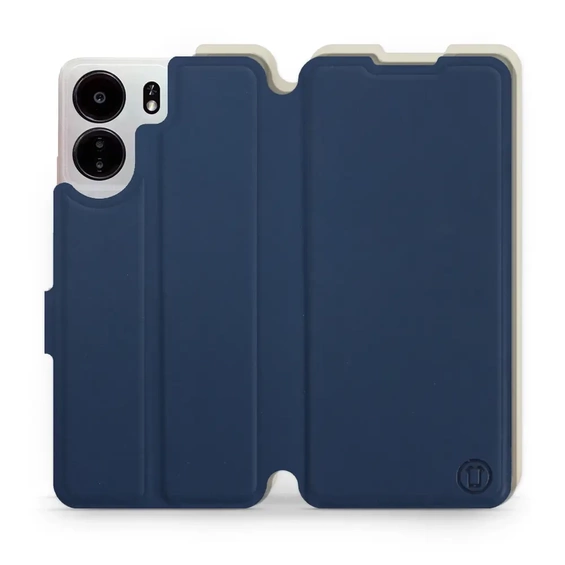 Hülle für Xiaomi POCO C65 - Farbe Marineblau mit Platin