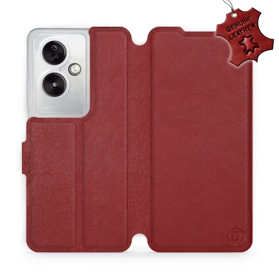 Hülle für OPPO A79 5G - Farbe Dark Red Leather