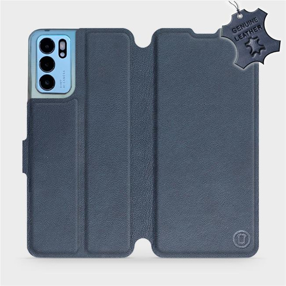 Hülle für OPPO Reno 6 5G - Farbe Blue Leather